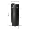 Thermobecher "Milano", 0,35 l schwarz | ohne Werbeanbringung | Nicht verfügbar | Nicht verfügbar