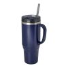Melbourne 1200 ml RCS-zertifizierter Isolierbecher mit Strohhalm Standard | navy | ohne Werbeanbringung | Nicht verfügbar | Nicht verfügbar