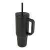 Brady 900 ml RCS-zertifizierter Isolierbecher mit Silikon Trinkhalm schwarz