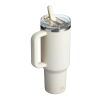 Stanley Quencher® ProTour 1180 ml Thermobecher aus recyceltem Edelstahl mit Flip Strohhalm Standard | creme | ohne Werbeanbringung | Nicht verfügbar | Nicht verfügbar