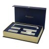 Graduate Kugelschreiber- und Tintenroller-Set mit Geschenkbox dunkelblau