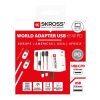 SKROSS® MUV AC65PD Reiseadapter mit USB-C Kabel  weiß
