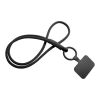 Tubyard Lanyard mit Telefonhalterung und elastischem Band schwarz | ohne Werbeanbringung | Nicht verfügbar | Nicht verfügbar