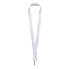 Lana Schlüsselband aus recyceltem PET Kunststoff – beidseitige Sublimation weiß | 10mm | ohne Werbeanbringung | Nicht verfügbar | Nicht verfügbar
