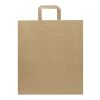 Kraft 80–90 g/m² Papiertasche mit flachen Griffen – 32 × 17 × 39 cm Kraftpapier | ohne Werbeanbringung | Nicht verfügbar | Nicht verfügbar