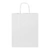 Kraft 80–90 g/m² Papiertasche mit Kordelgriffen – 25 × 15 × 32 cm weiss | ohne Werbeanbringung | Nicht verfügbar | Nicht verfügbar
