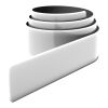 RFX™ 38 cm reflektierendes TPU Schnapparmband weiß | ohne Werbeanbringung | Nicht verfügbar | Nicht verfügbar