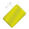 RFX™ Rechteckiger, reflektierender PVC-Aufhänger, klein neongelb | Nicht verfügbar | Digitaldruck | Rückseite (unter reflektierender Schicht) | 78 mm x 52 mm