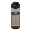 H2O Base® 650 ml Sportflasche mit Klappdeckel kohle | ohne Werbeanbringung | Nicht verfügbar | Nicht verfügbar