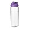 H2O Vibe 850 ml Sportflasche mit Klappdeckel transparent klar-lila | ohne Werbeanbringung | Nicht verfügbar | Nicht verfügbar