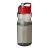 H2O Eco 650 ml Sportflasche mit Ausgussdeckel kohle-rot | ohne Werbeanbringung | Nicht verfügbar | Nicht verfügbar