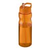 H2O Eco 650 ml Sportflasche mit Ausgussdeckel orange-orange | ohne Werbeanbringung | Nicht verfügbar | Nicht verfügbar