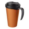 Americano® Grande 350 ml Isolierbecher mit auslaufsicherem Schraubverschluss orange-schwarz | ohne Werbeanbringung | Nicht verfügbar | Nicht verfügbar