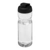 H2O Active® Base Tritan™ 650 ml Sportflasche mit Klappdeckel transparent-schwarz | ohne Werbeanbringung | Nicht verfügbar | Nicht verfügbar
