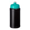 Baseline Recycelte Sportflasche, 500 ml schwarz-aquablau | ohne Werbeanbringung | Nicht verfügbar | Nicht verfügbar