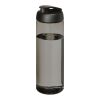 H2O Active® Eco Vibe 850 ml Sportflasche mit Klappdeckel kohle-schwarz | 1-farbiger Siebdruck | rundum | 210 mm x 165 mm