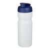 Baseline® Plus 650 ml Sportflasche mit Klappdeckel weiss-blau | ohne Werbeanbringung | Nicht verfügbar | Nicht verfügbar