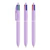 BIC® 4 Colours® Pastel Pastelllila | 1-farbiger Siebdruck | Schaft-Rechts vom Clip | 30.00 mm x 43.00 mm