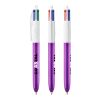 BIC® 4 Colours Shine Kugelschreiber Weiß-lilametallic | Nicht verfügbar