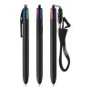 BIC® 4 Colours® ECO + lanyard schwarz