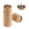CYLINDER. Buntstift Schachtel mit 12 Buntstiften Beige | ohne Werbeanbringung