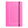 WATTERS. A5-Notizbuch aus fluoreszierendem PU mit linierten Seiten Rosa | ohne Werbeanbringung | Nicht verfügbar | Nicht verfügbar | Nicht verfügbar