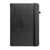 HEANEY. Notizbuch aus wasserbasiertem PU mit integriertem Monatsplanung und linierten Seiten schwarz