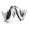 DUNITO. Multifunktionswerkzeug aus Edelstahl und Aluminium Satinsilber