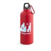 COLLINA. Aluminiumflasche mit Karabiner 540 ml Dunkelgrau