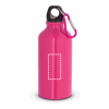 LANDSCAPE S. Aluminium-Sportflasche mit Karabiner 400 ml Rosa | ohne Werbeanbringung | Nicht verfügbar | Nicht verfügbar | Nicht verfügbar