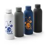 ODIN. Trinkflasche aus Edelstahl (36% recycelt) (550 mL) mit gummierter Oberfläche Burgunder