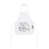 NILO. Kinderschürze zum Ausmalen aus Vliesstoff (80 g/m²) weiss | ohne Werbeanbringung | Nicht verfügbar | Nicht verfügbar | Nicht verfügbar