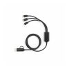 Turing 5-in-1 Ladekabel aus recy. PVC, 1,2m, 10W Schwarz