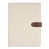 Eliot A4-Mappe aus recyc.Baumwolle. Notizblock mit 64-seitigem FSC Natur | ohne Werbeanbringung | Nicht verfügbar | Nicht verfügbar | Nicht verfügbar