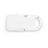 Evergreen Go 2-in-1 Schlüsselanhänger mit Powerbank. rTPE. LED-Anzeige Weiß