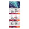 3-Monatskalender Mehrblock Maxi Wire-O 3 Wire-O-Bindung Hellgrau | 335 × 810 mm | ohne Werbeanbringung | ohne Werbeanbringung | ohne Werbeanbringung