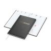 Wochenkalender Prestige A5 Kunstleder-Hardcover robust Schwarz | DIN A5 | ohne Werbeanbringung | Kupferprägung inkl.
