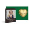 Werbekarte mit Lindt Schokoladen Herz 20 g grün | ohne Werbeanbringung