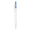 R-PET-Kugelschreiber Blau Weiss-Blau Weiss | 1-farbiger Tampondruck | in Verlängerung vom Clip | 30 mm x 7 mm | Nicht verfügbar