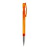 Kugelschreiber Nash Transparent mit Metallspitze Orange-Orange | 1-farbiger Siebdruck | 90° vom Clip | 42 mm x 25 mm | Nicht verfügbar