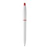 Kugelschreiber S! hardcolour Weiss-Rot Weiß | 1-farbiger Siebdruck | 180° vom Clip | 40 mm x 25 mm | Nicht verfügbar