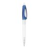 Kugelschreiber Bio-S! Clear Transparent Blau Weiss | 1-farbiger Siebdruck | 270° vom Clip | 40 mm x 25 mm | Nicht verfügbar