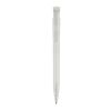 Kugelschreiber S45 R-PET Transparent Weiss-Weiss | 1-farbiger Siebdruck | in Verlängerung vom Clip | 45 mm x 25 mm | Nicht verfügbar