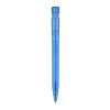 Kugelschreiber S45 R-PET Transparent Blau Weiss-Blau Weiss | 1-farbiger Siebdruck | in Verlängerung vom Clip | 45 mm x 25 mm | Nicht verfügbar