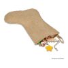 Weihnachtsstrumpf im Jute-Stil mit Ziernaht 45cm Natur | ohne Werbeanbringung | Nicht verfügbar | Nicht verfügbar
