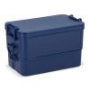Doppelte Lunchbox mit Besteck Marineblau | ohne Werbeanbringung | Nicht verfügbar | Nicht verfügbar