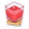 Chakra Kerze auf pflanzlicher Basis im Glasgefäß Rot / Weiß | ohne Werbeanbringung | Nicht verfügbar | Nicht verfügbar