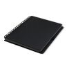 Notizbuch mit Spiralbindung, mit recycelten Papier, DIN A5 schwarz | ohne Werbeanbringung | Nicht verfügbar | Nicht verfügbar