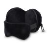 Reise-Augenmaskenkissen mit Reißverschlussetui schwarz | ohne Werbeanbringung | Nicht verfügbar | Nicht verfügbar