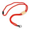 R-PET Kordel-Lanyard Rot Weiß | ohne Werbeanbringung | Nicht verfügbar | Nicht verfügbar